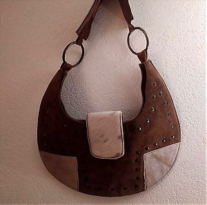 Leather and cow skin bag vintage