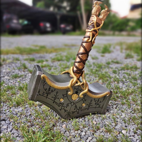Mjolnir God of War Ragnarok Collector's Edition 3D print like new