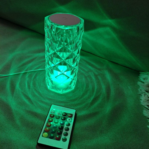 Led touch decorative lamp with color change and remote like new