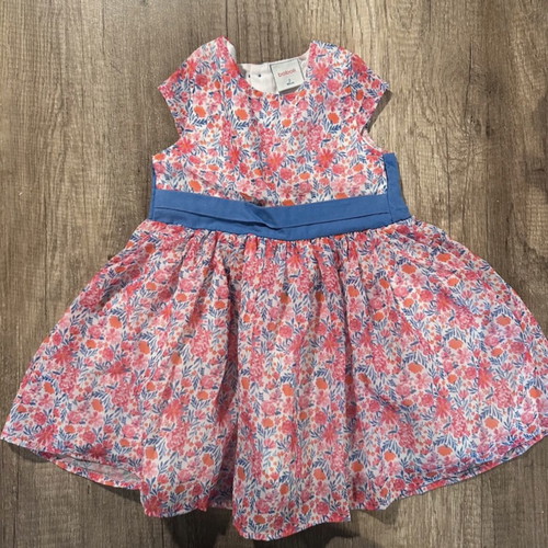 Boboli dress size 2 years chiffon with short sleeve like new
