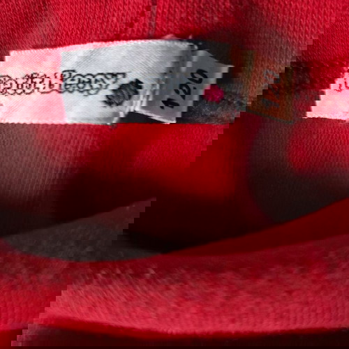 Polo vintage t-shirt used, red, for 4-5 years, 120cm