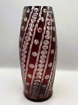 Βάζο Art Nouveau ρουμπινί σαν καινούργιο, 1885-1920