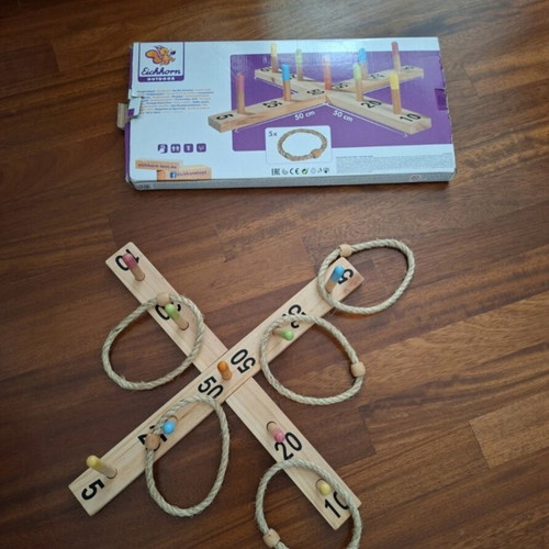 Eichhorn Wooden Ring Toss Game like new