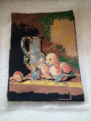Handmade knitted piece without frame like new