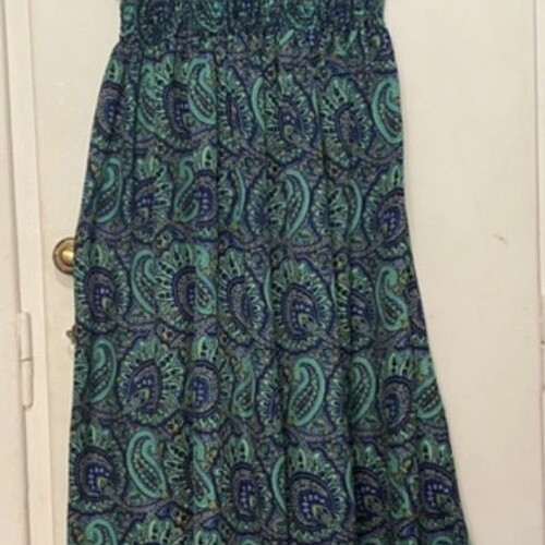 Summer dress new, asymmetrical green, short front long back