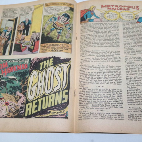 Superman and Supergirl Action Comics 376 May 1969 used