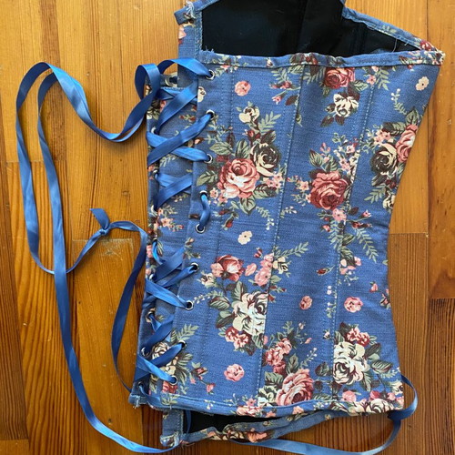 Blue corset used, size Large