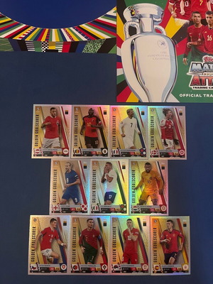 Euro 2024 Topps MATCH ATTAX set of 11 Golden Goalscorer cards new