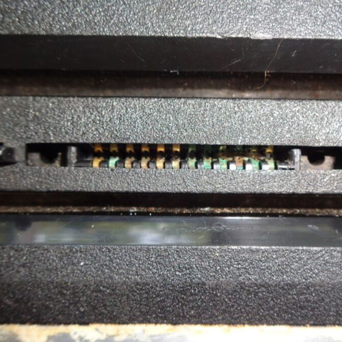 Atari 2600 Jr. console used with 32-in-1 cartridge and controllers