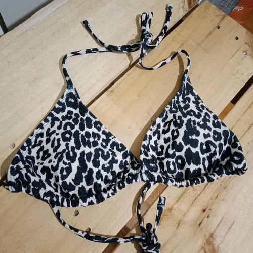 Shein women's leopard print swimsuit new size S black