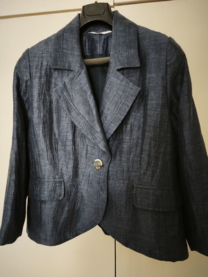 Women's spring jacket like new, blue, size 54