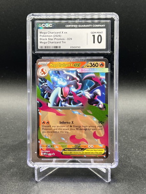 Pokemon Mega Charizard X ex Black Star Promos 029 CGC 10 нов