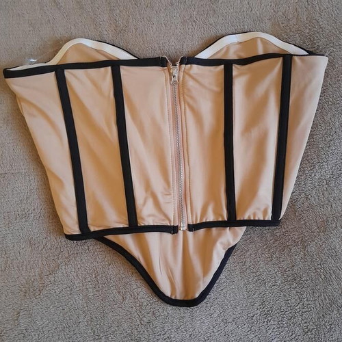 Corset top bustier nude color like new, size XL