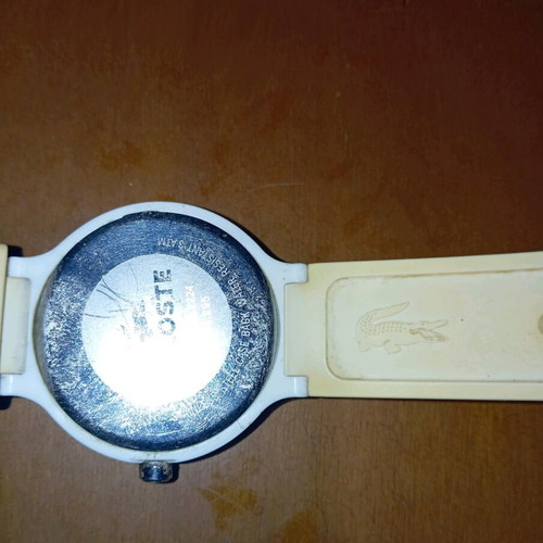 Lacoste unisex watch waterproof like new, white