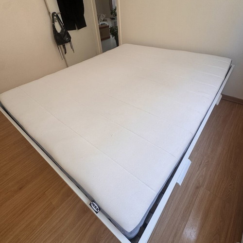 Hemnes IKEA bed 160x200 with Vesteröy mattress and Brimnes frame like new