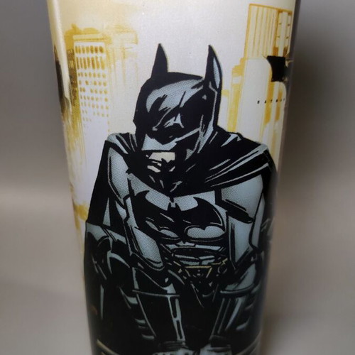 Batman Begins 2005 Limited Promo Frosted Glass Cup like new