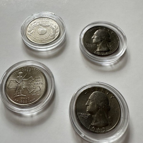 Set of 14 used US coins from various periods