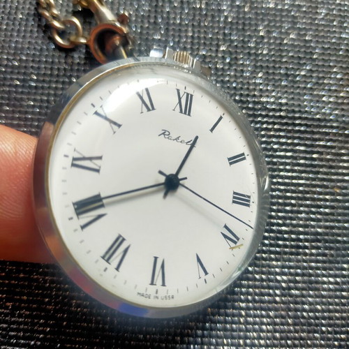 Raketa USSR pocket watch used, mechanical and working