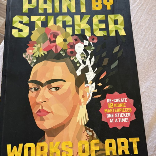 Paints by Sticker used, art sticker album