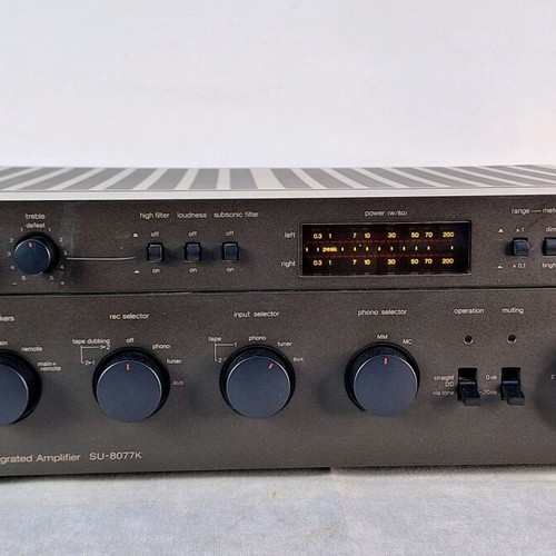 Technics SU-8077K stereo integrated amplifier used, vintage Hi-Fi Japan