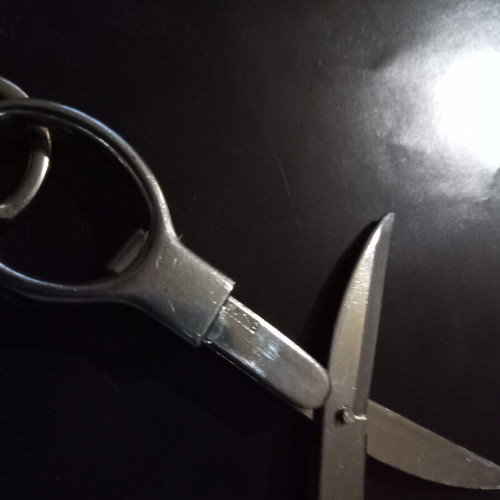 Vintage 80s Keyring Scissors Like New