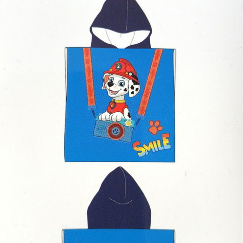Paw Patrol Marshall Kids Poncho Towel new, cotton, 50x100 cm