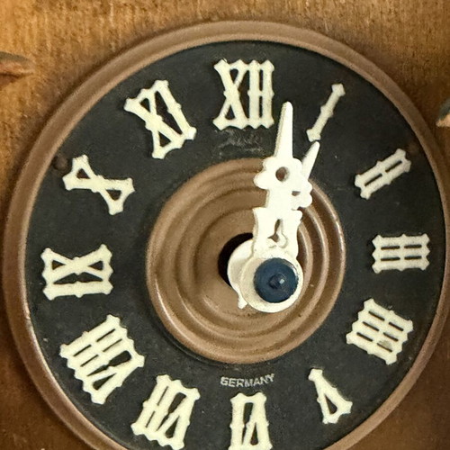 German Cuckoo Clock used, digital display, wall-mounted