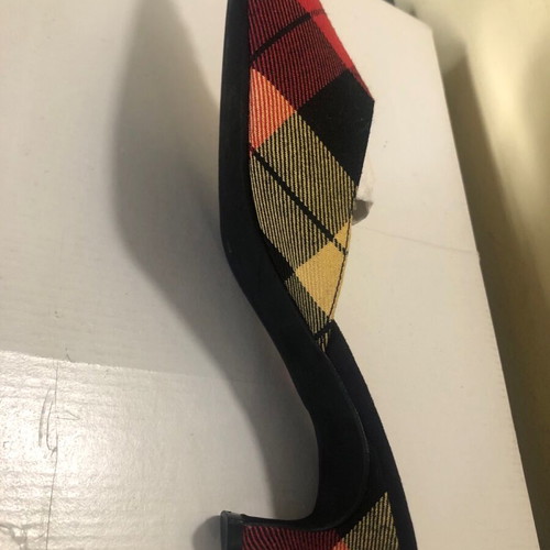 Sylvie Rost checkered evening slippers, size 40