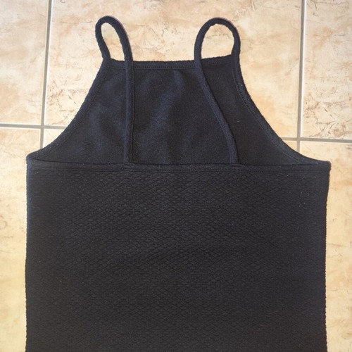 Bershka black tank top used, size M