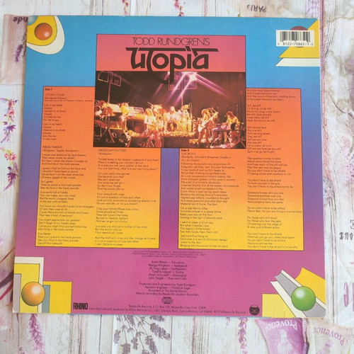 Todd Rundgren's Utopia LP rock mint condition
