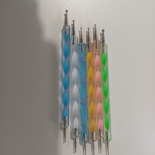 Nail tools set 6 pieces, multicolored