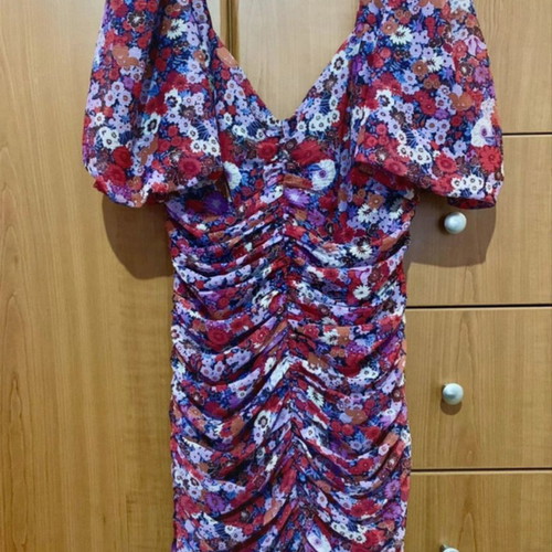 Zara mini dress like new, colorful, size small