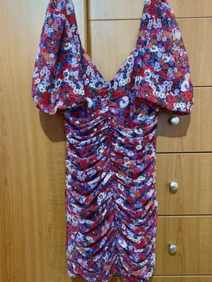 Zara mini dress like new, colorful, size small