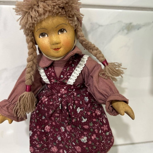 Ceramic doll from Germany 1970s like new