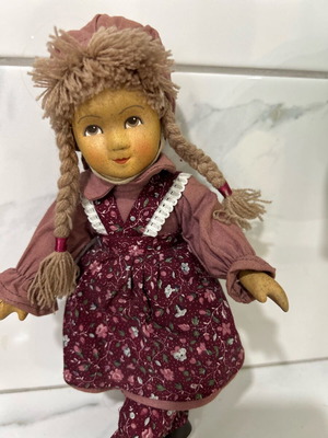 Винтидж керамична кукла Германия от 70-те, като ново