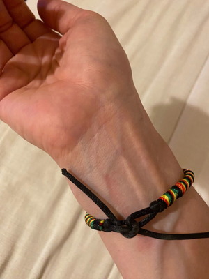 Handmade bracelet like new, multicolored