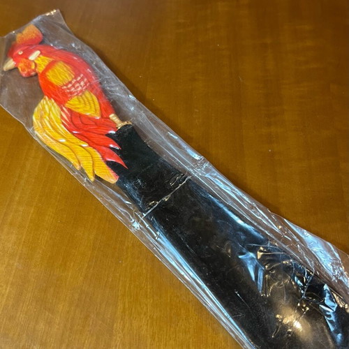Vintage Shoe Horn in Rooster Shape New Red-Yellow