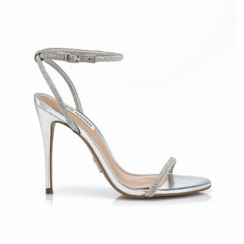 Steve Madden Breslin silver sandals like new, size 38