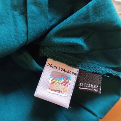 D&G women's shirt M, petrol emerald green, new with tags