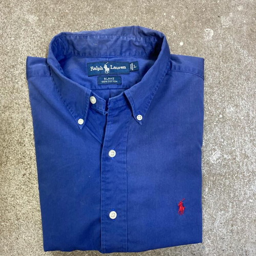 Ralph Lauren Blake Oxford shirt, blue with red logo, size L