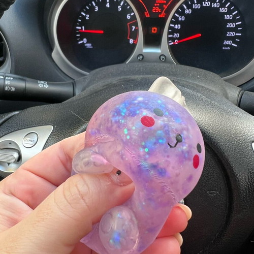 Stress relief toy used, soft like gel