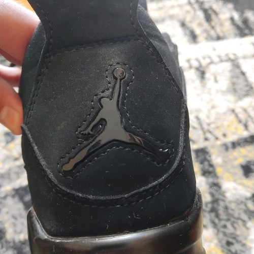 Jordan 4 Blackcat sneakers size 42 used, black