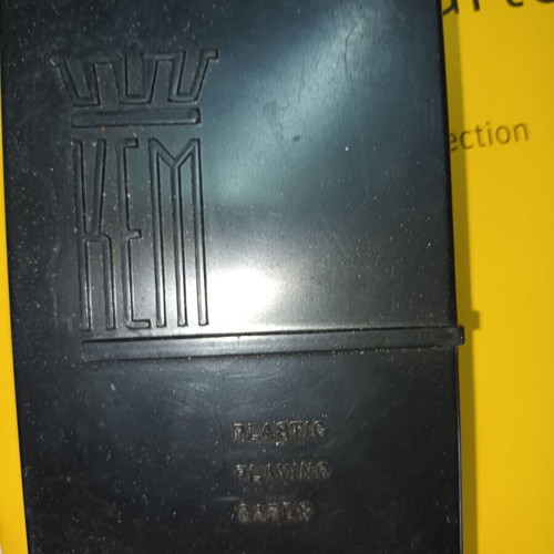 Kem playing cards double deck with original case, like new