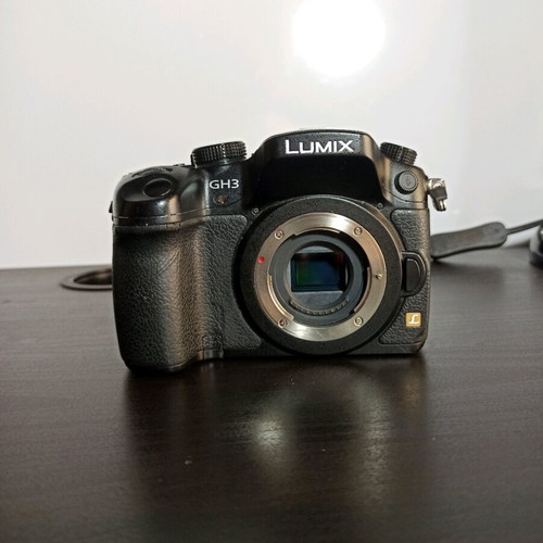Panasonic dmc-gh3 camera used with accessories