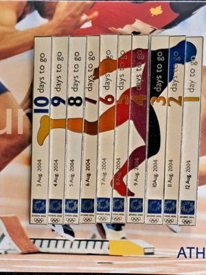 Athens 2004 Olympic Games pins new, countdown set