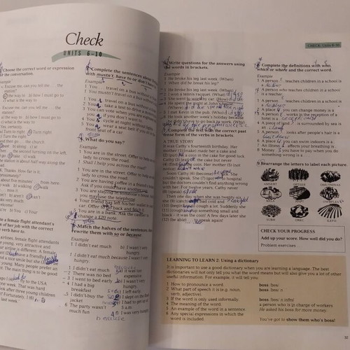 Blueprint Two Students' Book with notes and correction