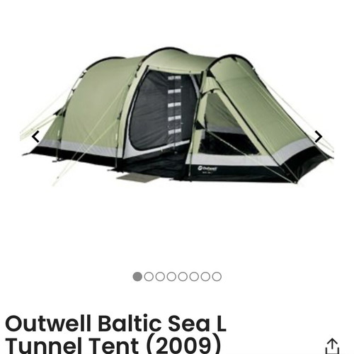 Outwell Baltic Sea L camping tent like new, 5-person