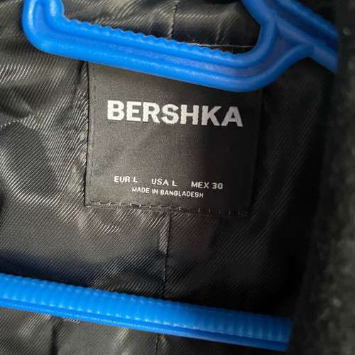 Παλτό γυναικείο Bershka μαύρο σαν καινούργιο, μέγεθος L