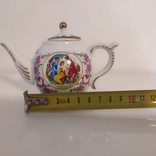 Miniature porcelain teapot Limoges like new