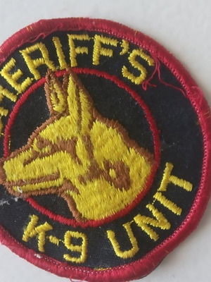 Σήμα Κ-9 UNIT καινούργιο, διάμετρος 7 cm